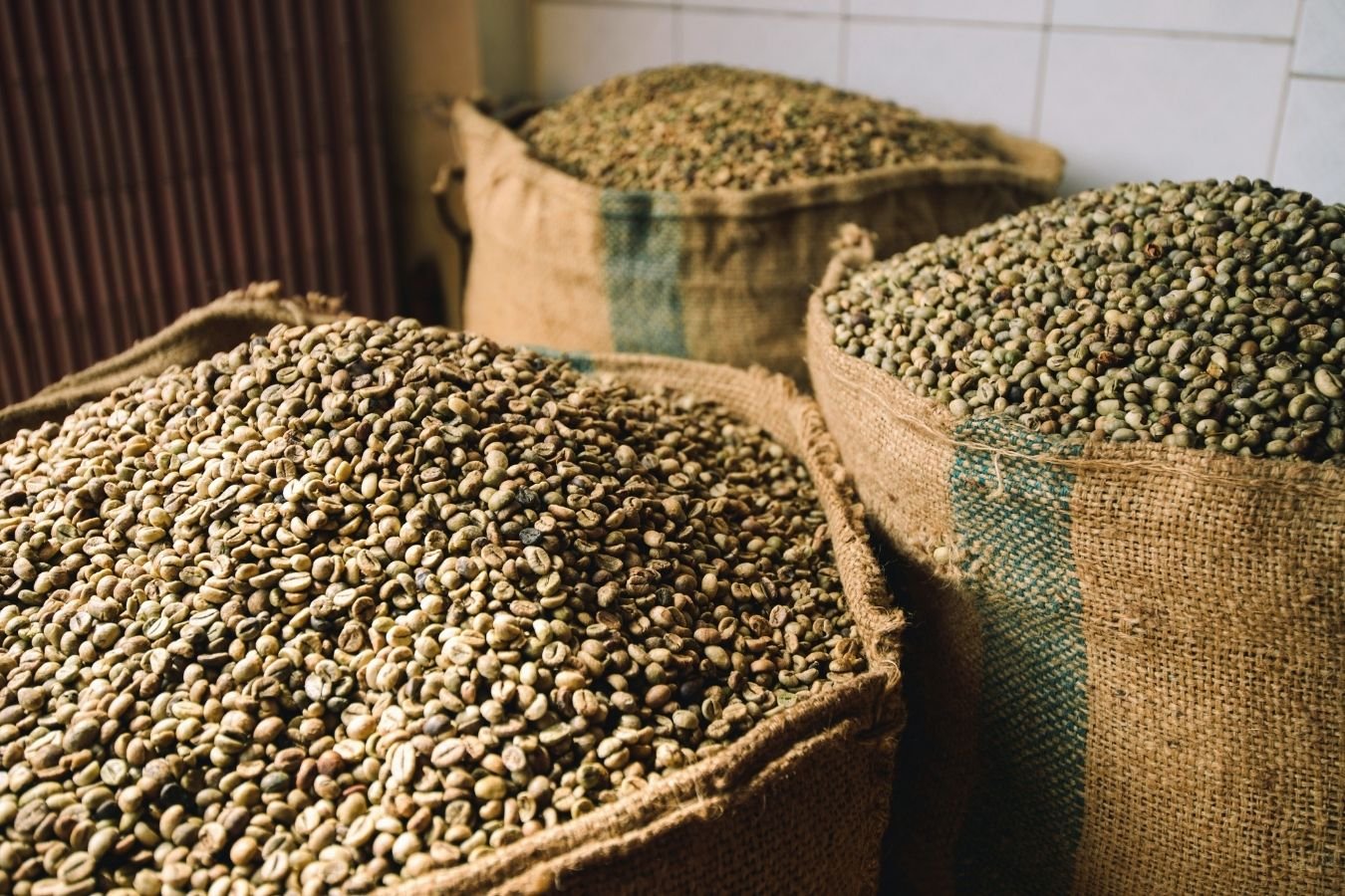 Green coffee bean export packaging